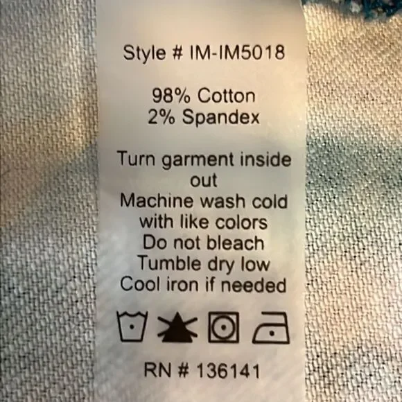 Isaac‎ Mizrahi Multi-Coloured Denim Jacket Size M - Picture 12 of 12